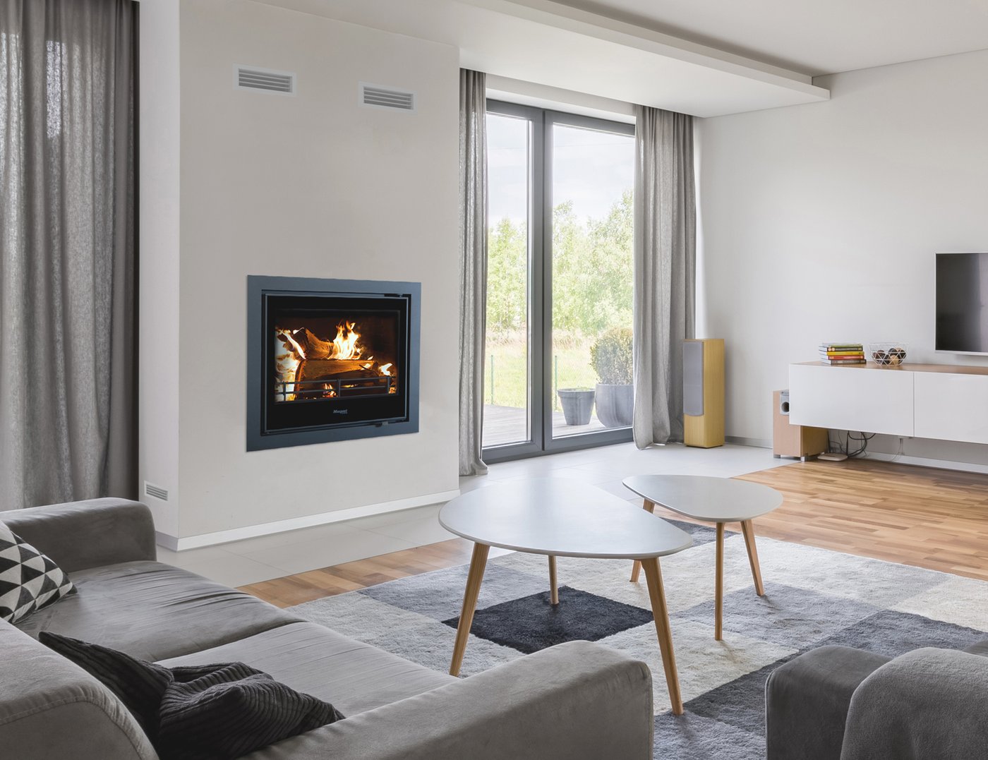 I7000 ZC Rural - Inbuilt wood fire for timber-framed cavity only |  Masportheating